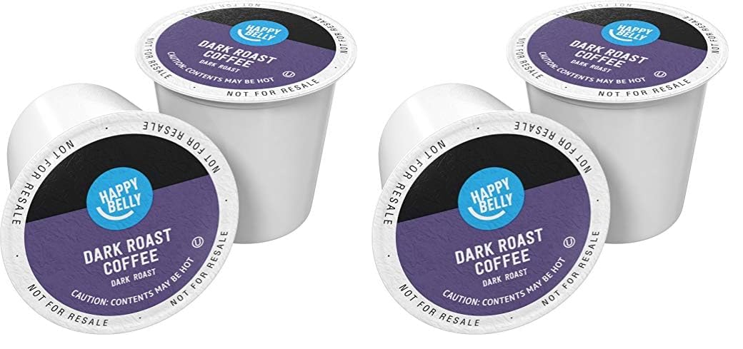 Amazon Brand - Happy Belly Medium Roast Coffee Pods, Colombian, Compatible with Keurig 2.0 K-Cup Brewers, 100 Count