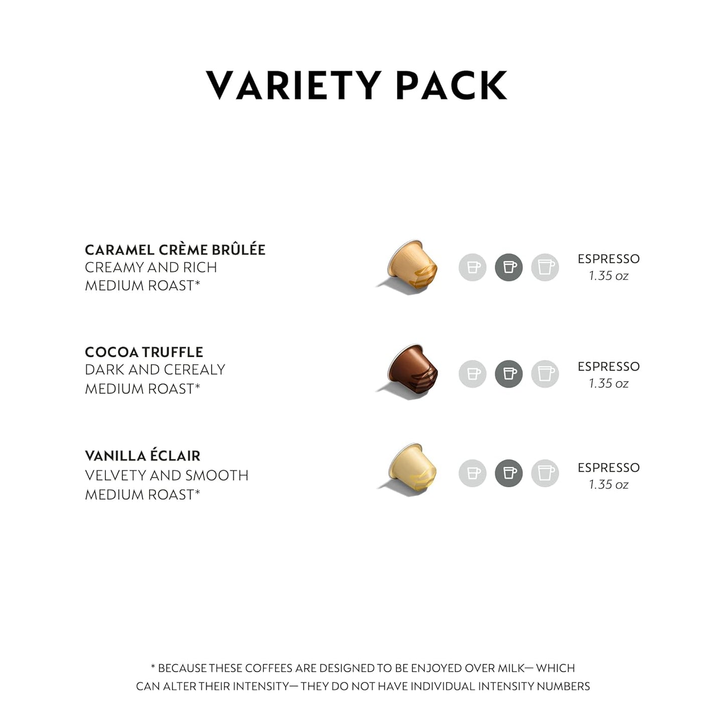 Nespresso Capsules Original Line, Barista Flavored Pack, Medium Roast Espresso Coffee, 30 Count Espresso Coffee Pods