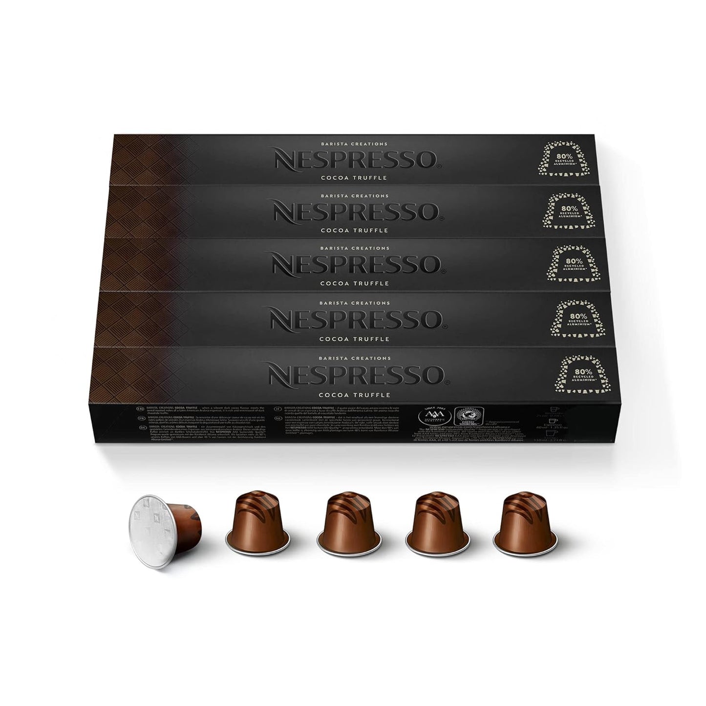 Nespresso Capsules Original Line, Barista Flavored Pack, Medium Roast Espresso Coffee, 30 Count Espresso Coffee Pods