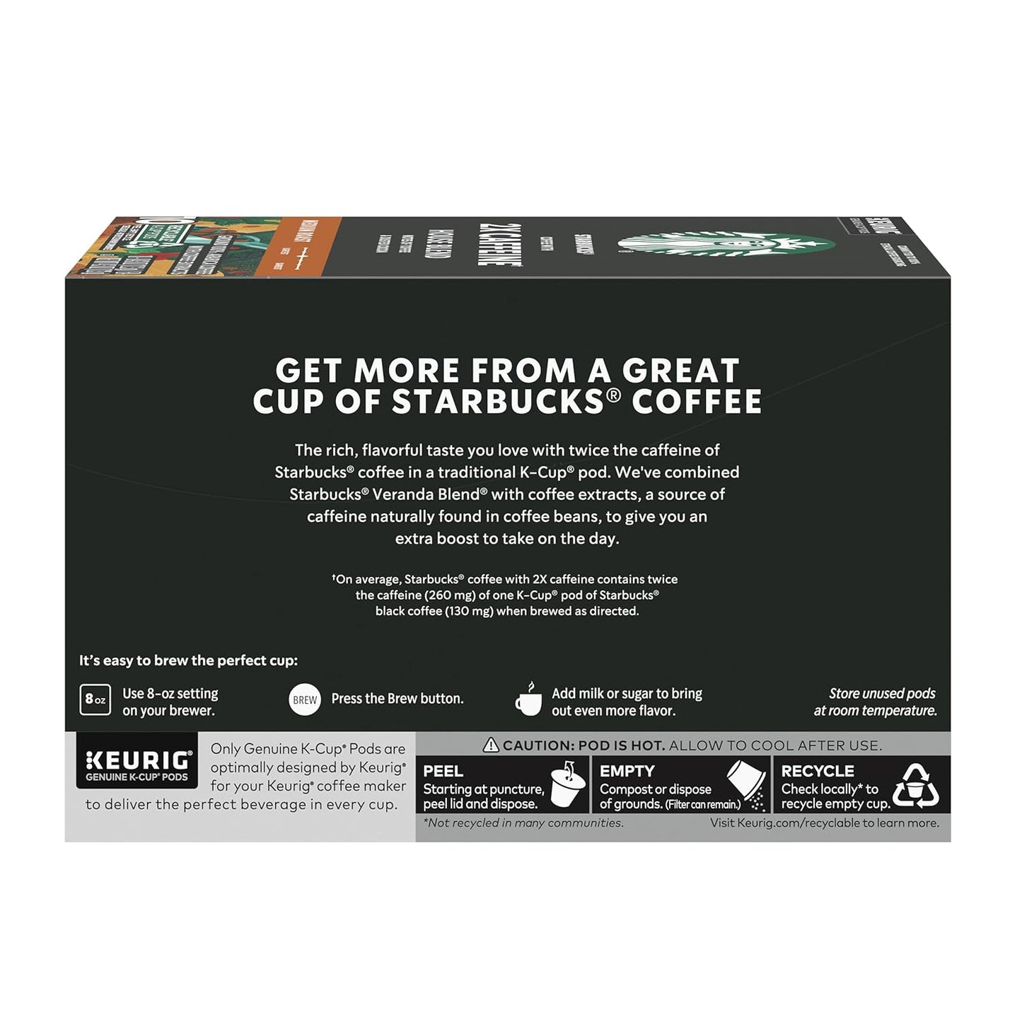 Starbucks K-Cup Coffee Pods, Medium Roast Coffee, Breakfast Blend, 100% Arabica, 4 boxes (96 pods total)