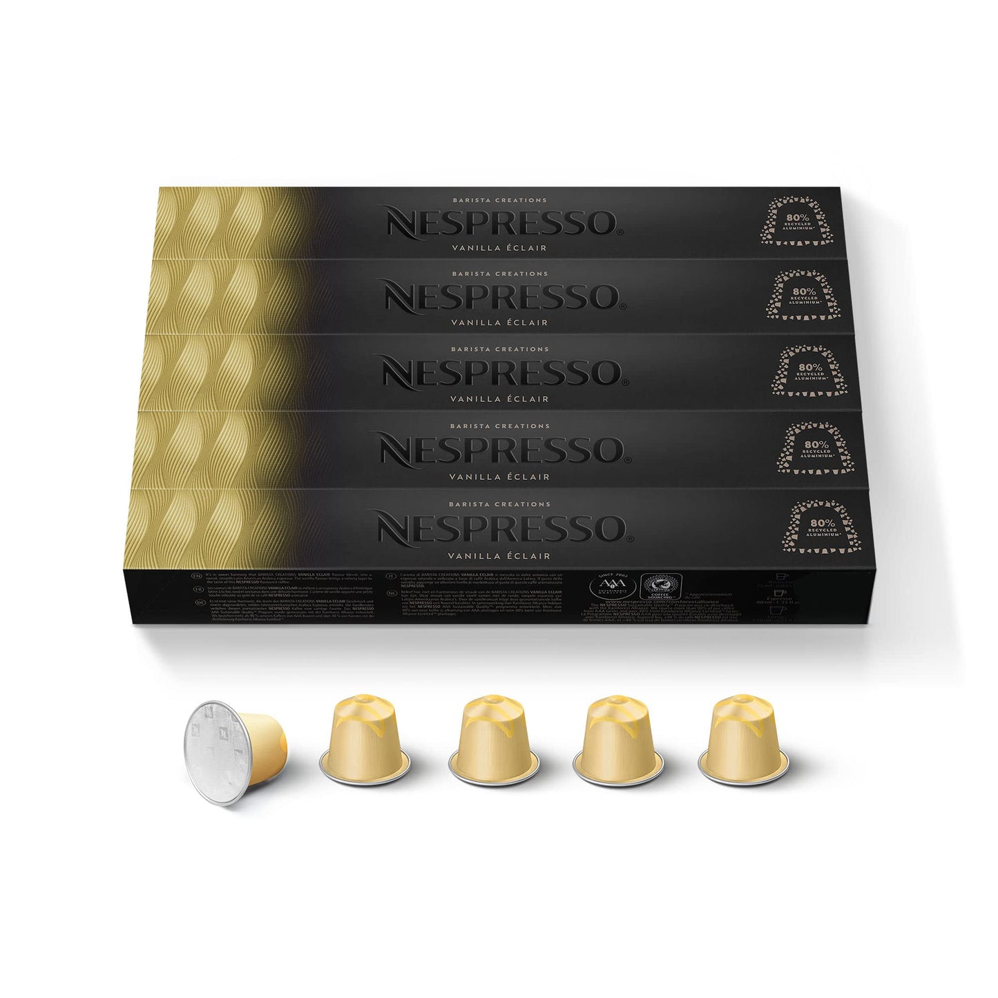 Nespresso Capsules Original Line, Barista Flavored Pack, Medium Roast Espresso Coffee, 30 Count Espresso Coffee Pods