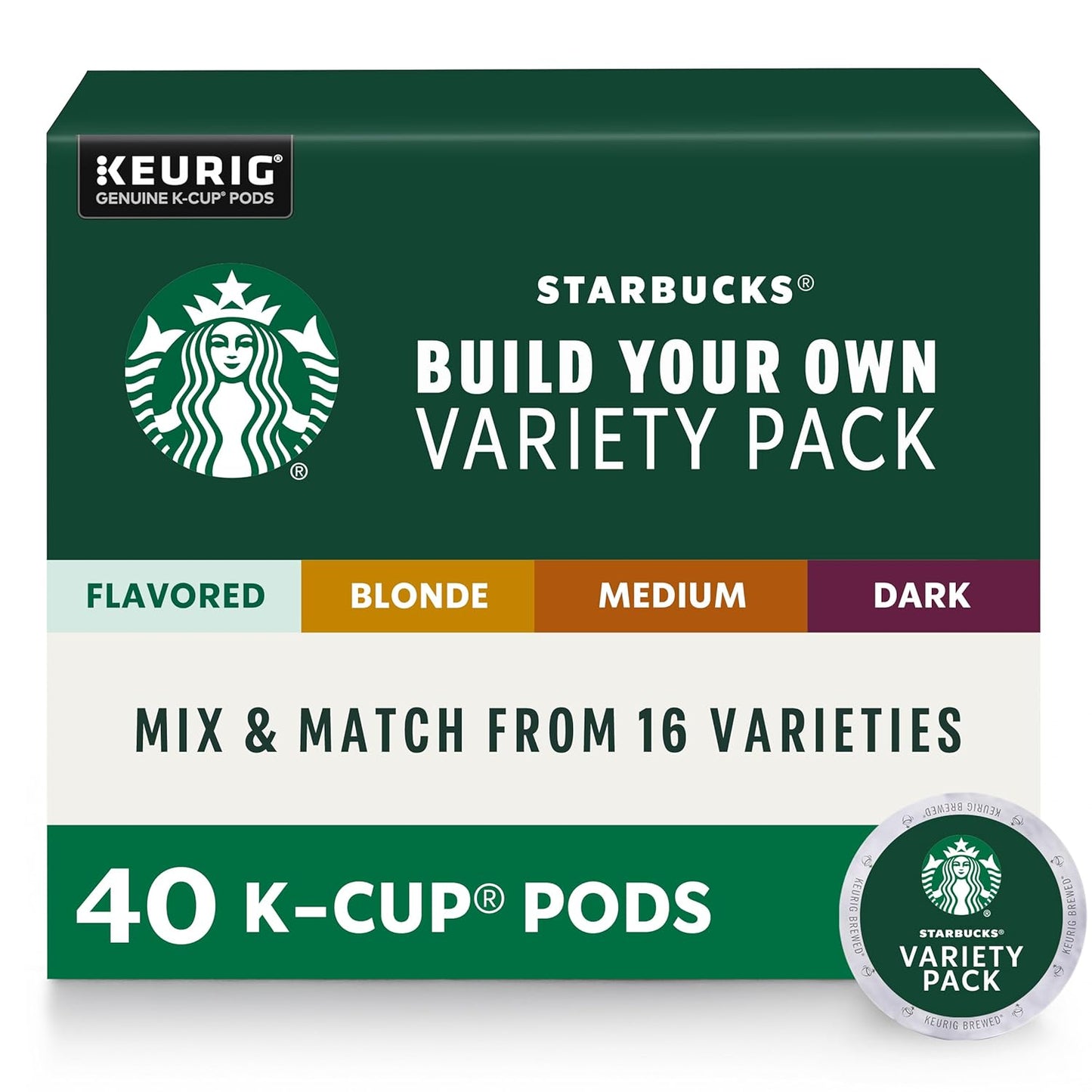 Starbucks K-Cup Coffee Pods, Medium Roast Coffee, Breakfast Blend, 100% Arabica, 4 boxes (96 pods total)