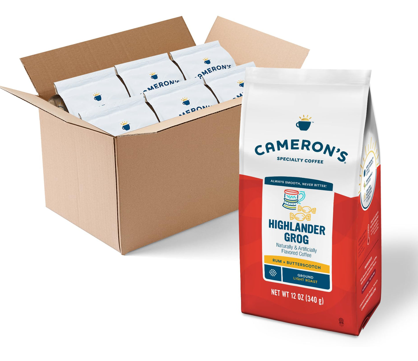 Cameron's Coffee Roasted Ground Coffee Bag, Breakfast Blend, 32 Ounce