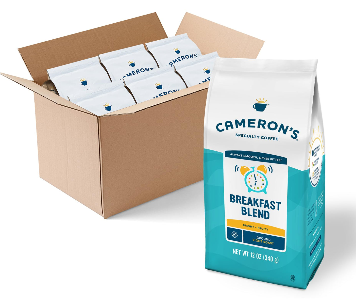 Cameron's Coffee Roasted Ground Coffee Bag, Breakfast Blend, 32 Ounce
