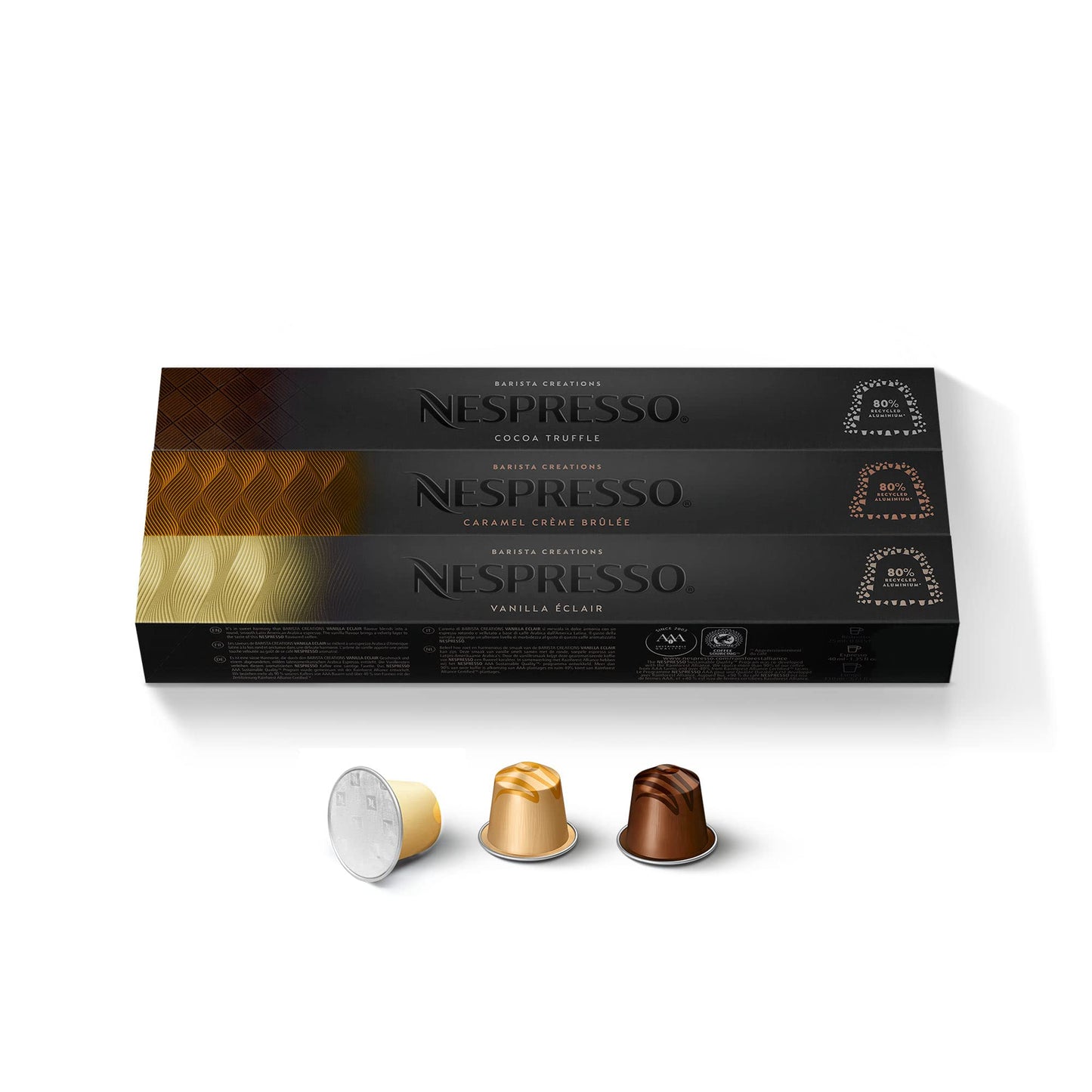 Nespresso Capsules Original Line, Barista Flavored Pack, Medium Roast Espresso Coffee, 30 Count Espresso Coffee Pods