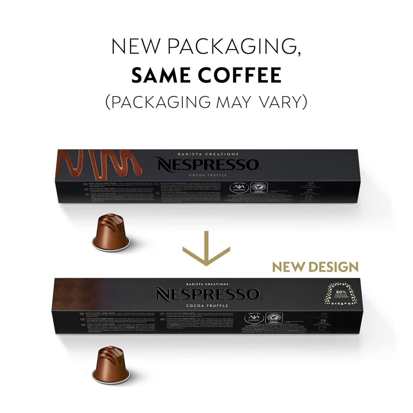 Nespresso Capsules Original Line, Barista Flavored Pack, Medium Roast Espresso Coffee, 30 Count Espresso Coffee Pods