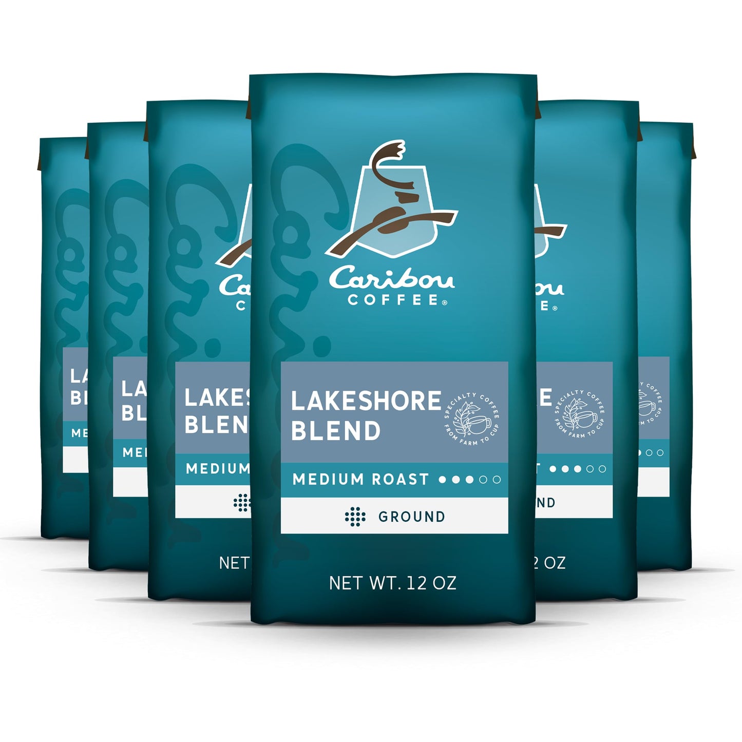 Caribou Coffee, Medium Roast Ground Coffee - Caribou Blend 20 Ounce Bag - Packaging May Vary