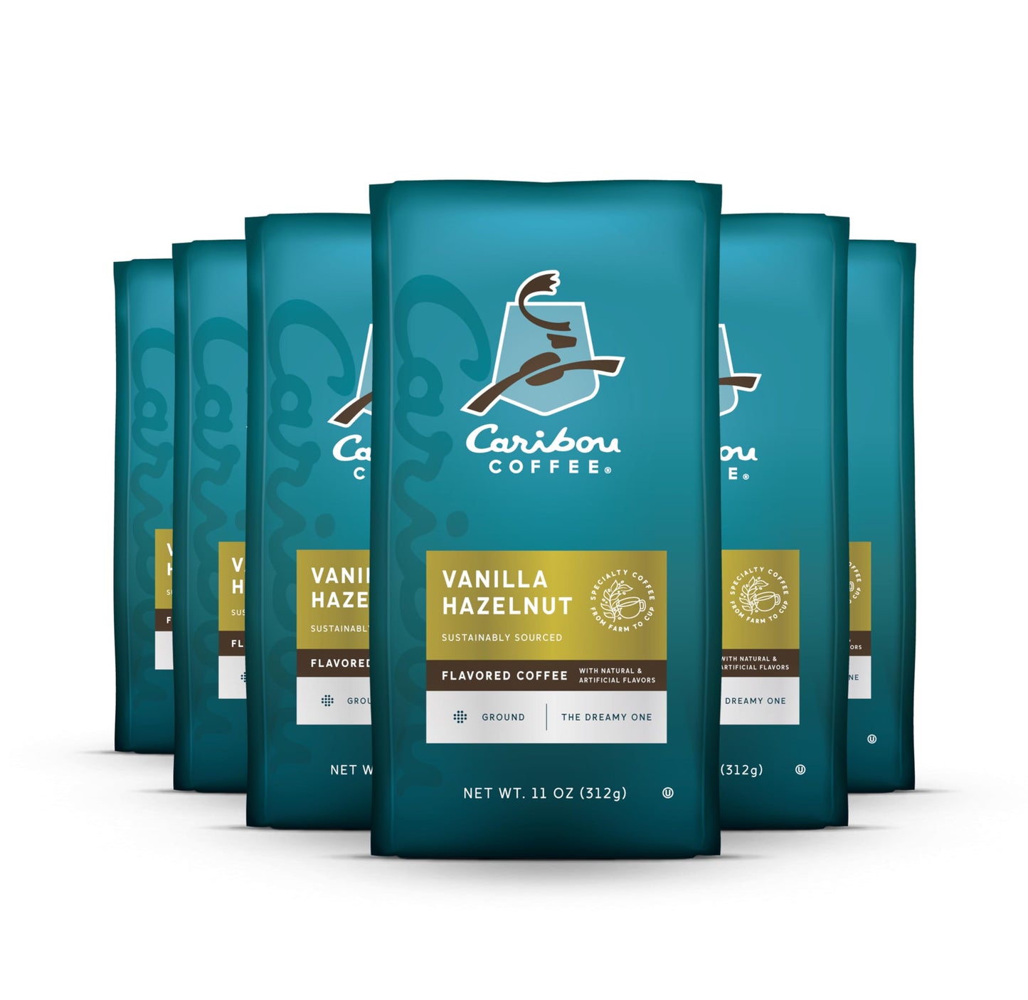Caribou Coffee, Medium Roast Ground Coffee - Caribou Blend 20 Ounce Bag - Packaging May Vary