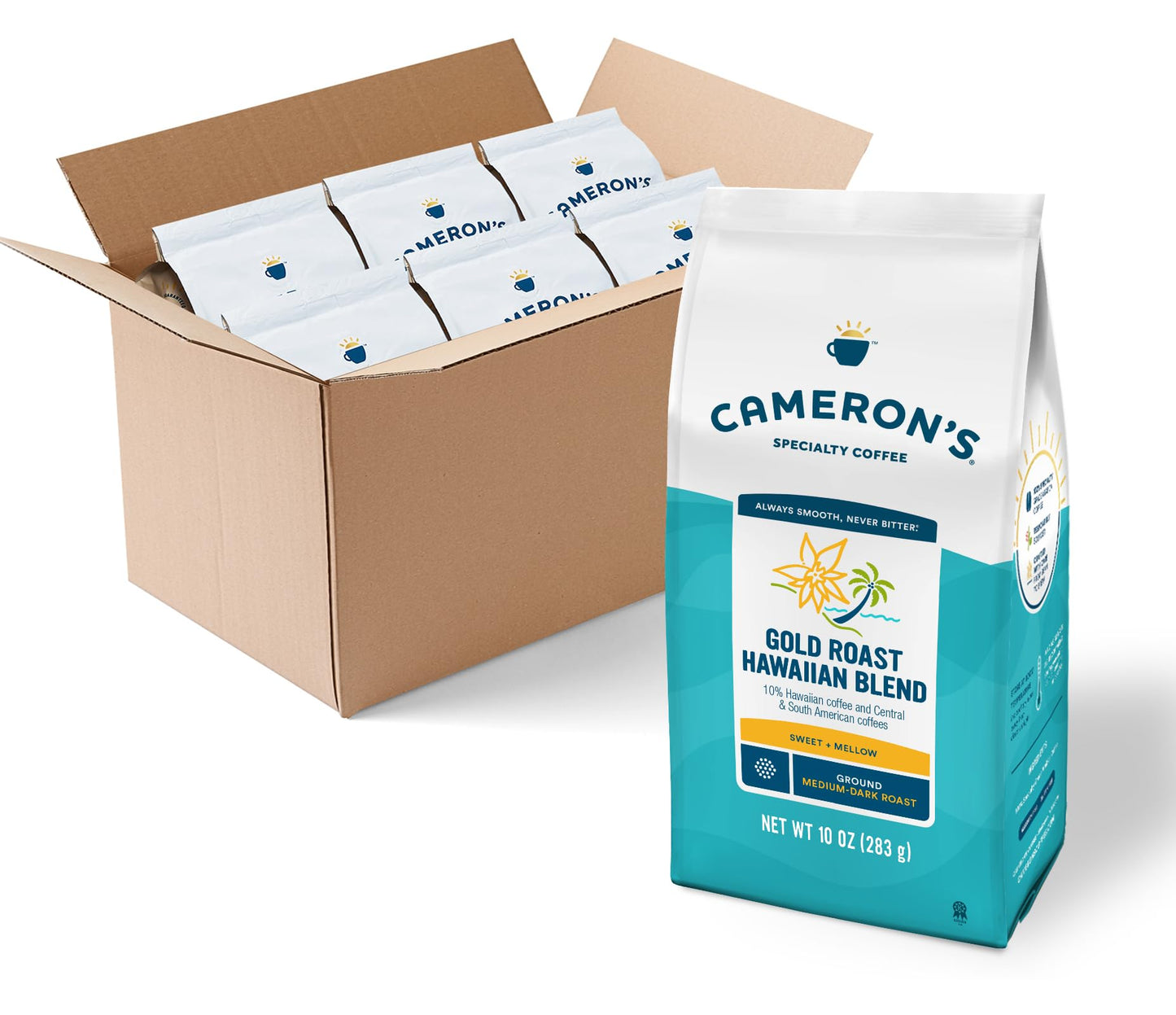 Cameron's Coffee Roasted Ground Coffee Bag, Breakfast Blend, 32 Ounce