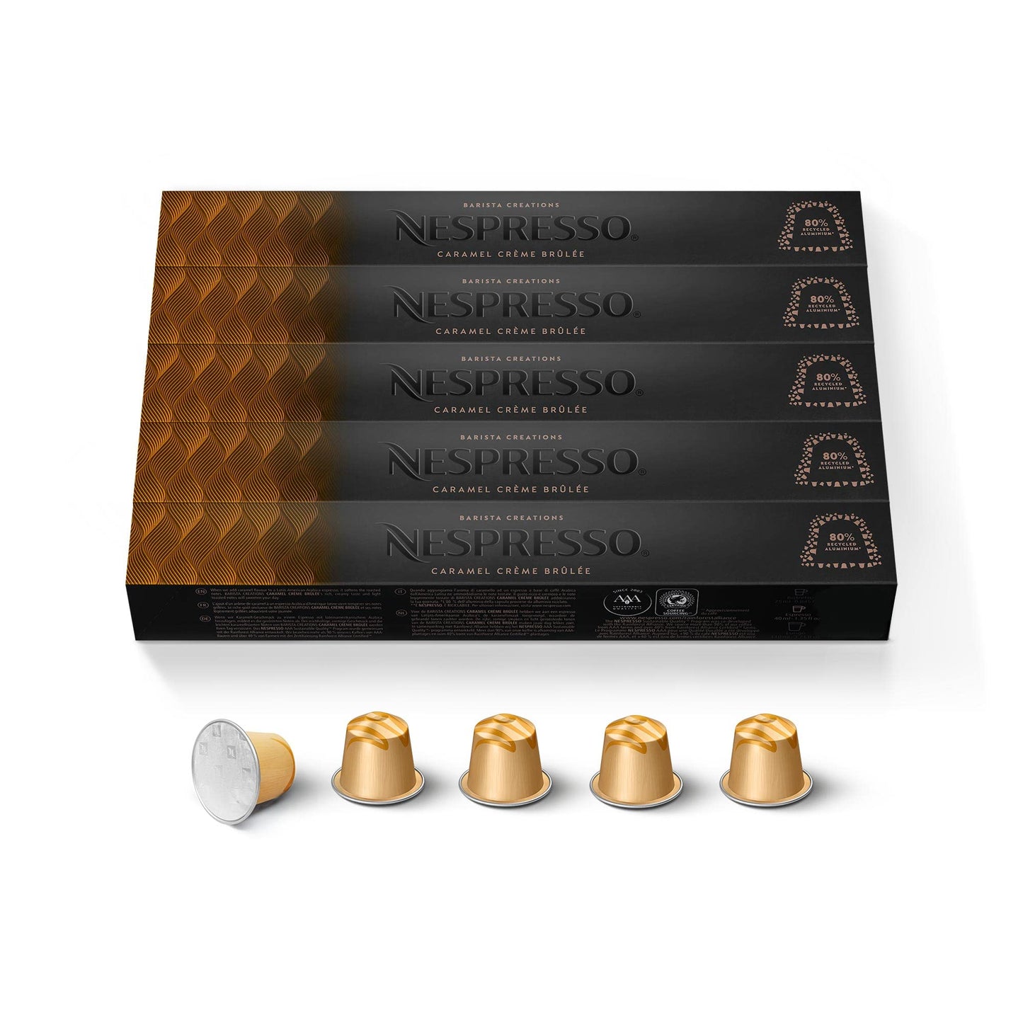 Nespresso Capsules Original Line, Barista Flavored Pack, Medium Roast Espresso Coffee, 30 Count Espresso Coffee Pods