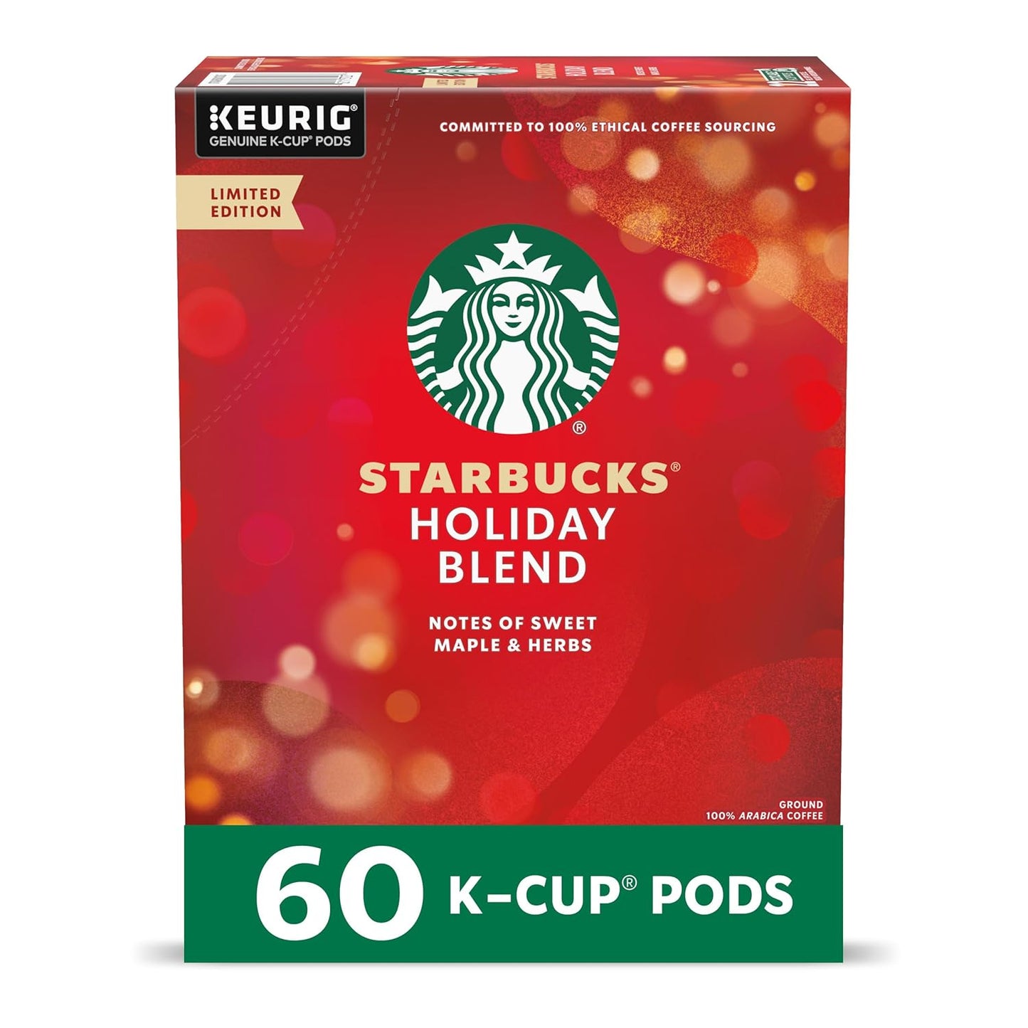 Starbucks K-Cup Coffee Pods, Medium Roast Coffee, Breakfast Blend, 100% Arabica, 4 boxes (96 pods total)
