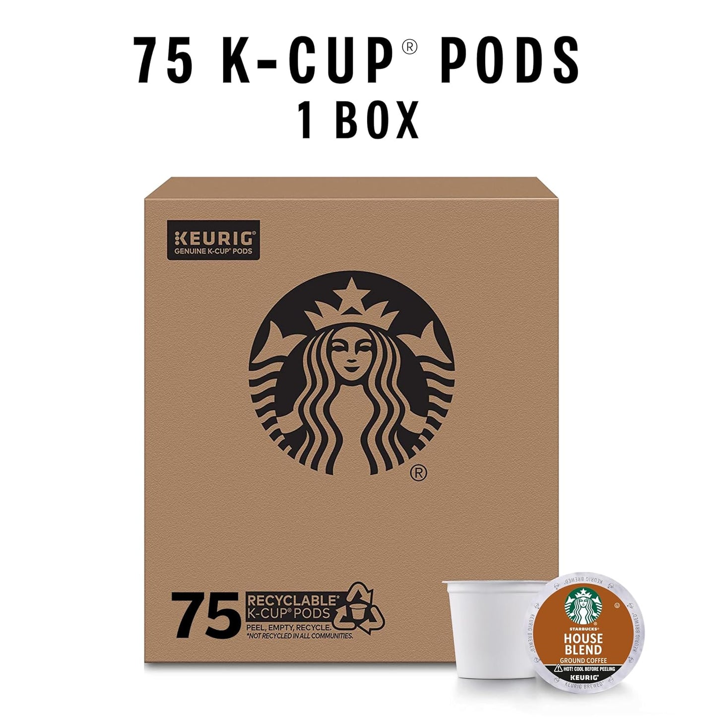 Starbucks K-Cup Coffee Pods, Medium Roast Coffee, Breakfast Blend, 100% Arabica, 4 boxes (96 pods total)