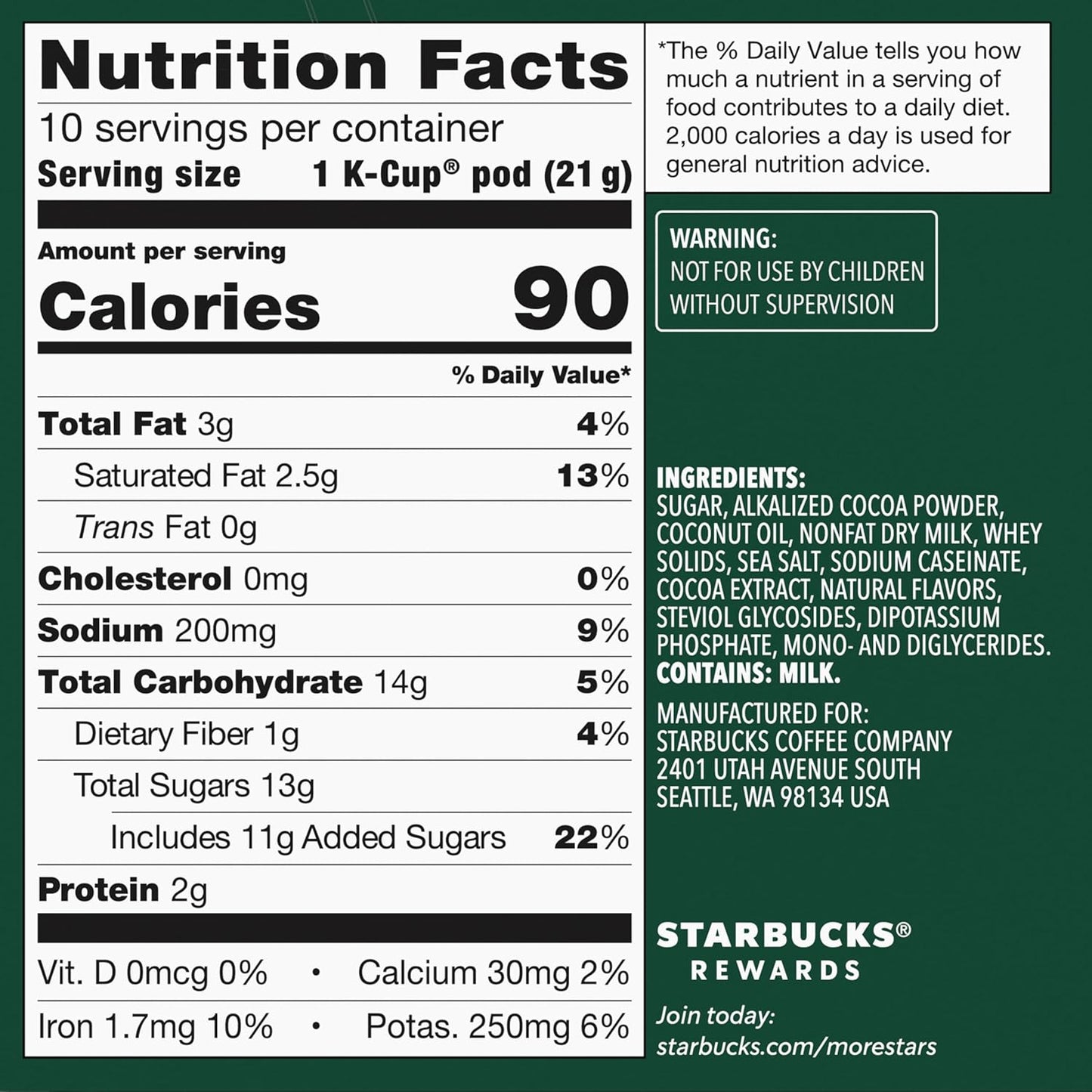 Starbucks K-Cup Coffee Pods, Medium Roast Coffee, Breakfast Blend, 100% Arabica, 4 boxes (96 pods total)