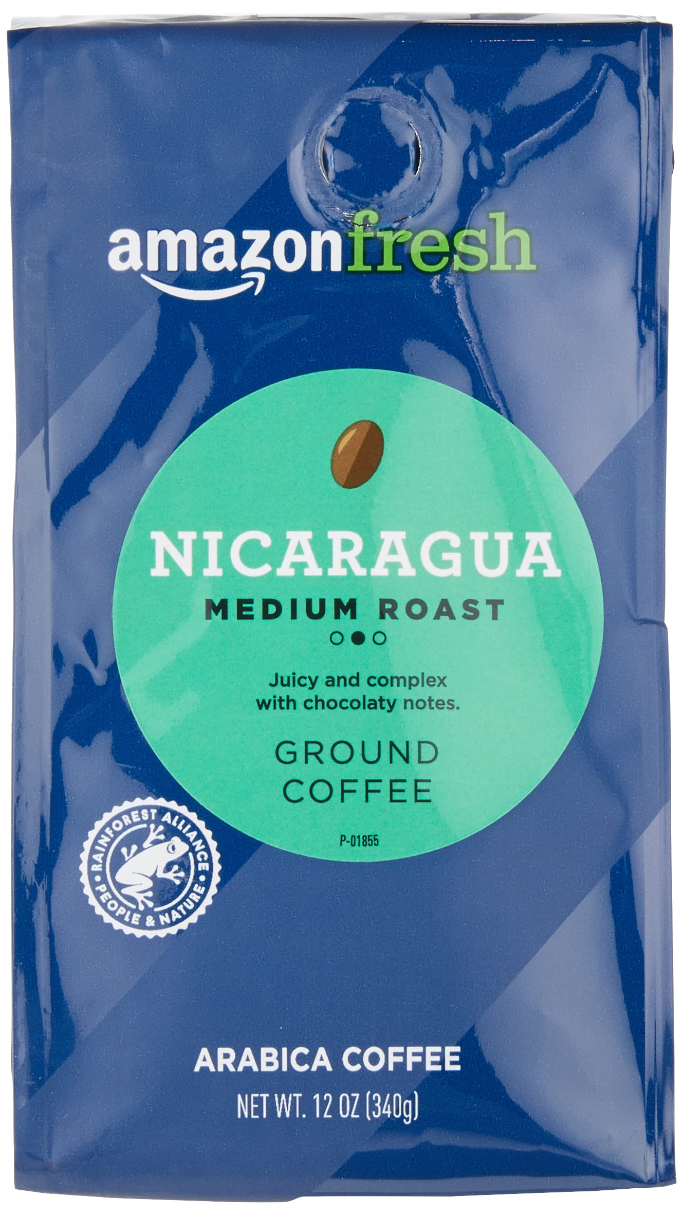 Amazon Fresh, Colombia Ground Coffee, Medium Roast, 32 Oz