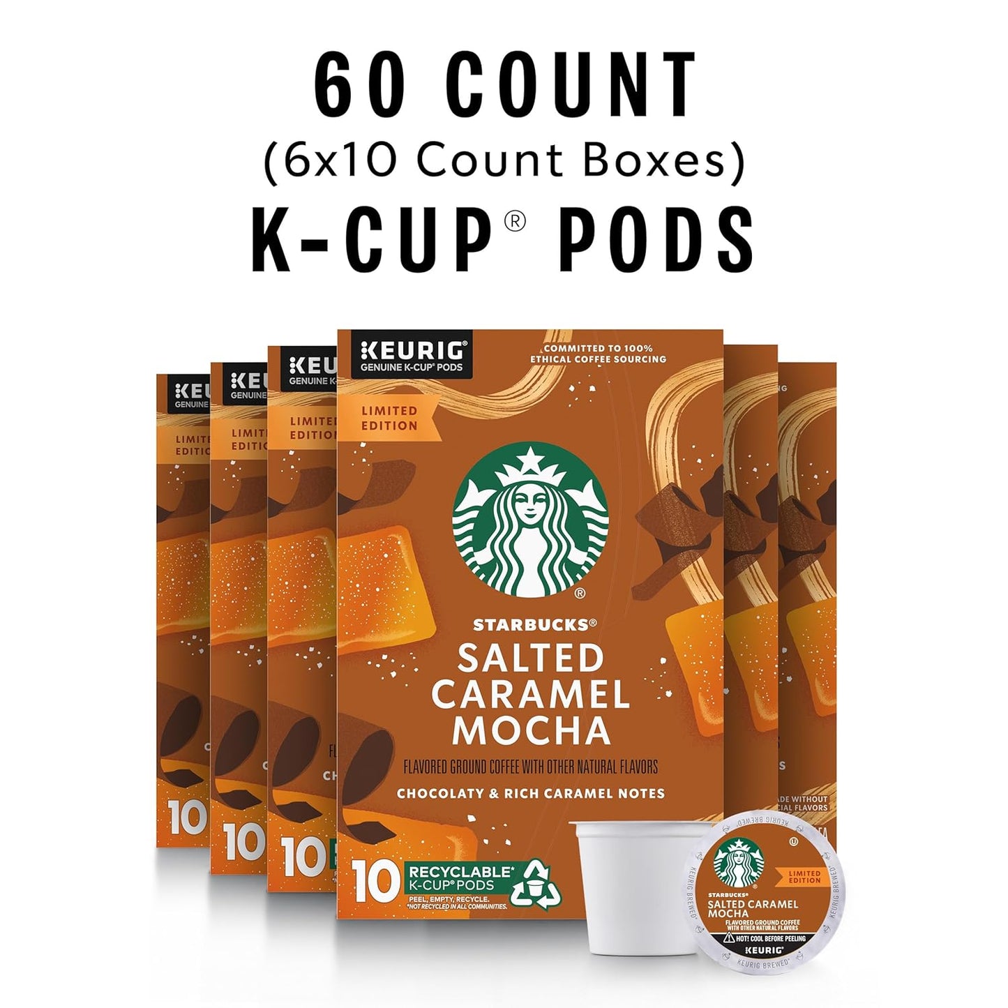 Starbucks K-Cup Coffee Pods, Medium Roast Coffee, Breakfast Blend, 100% Arabica, 4 boxes (96 pods total)
