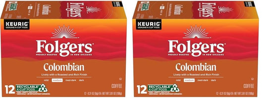 Folgers Classic Roast Medium Roast Coffee, 192 Keurig K-Cup Pods