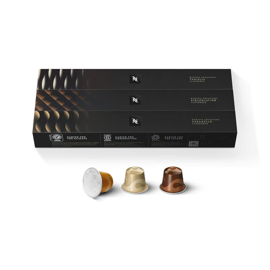 Nespresso Capsules Original Line, Barista Flavored Pack, Medium Roast Espresso Coffee, 30 Count Espresso Coffee Pods