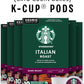 Starbucks K-Cup Coffee Pods, Dark Roast Coffee, French Roast for Keurig Brewers, 100% Arabica, 4 boxes (96 pods total)