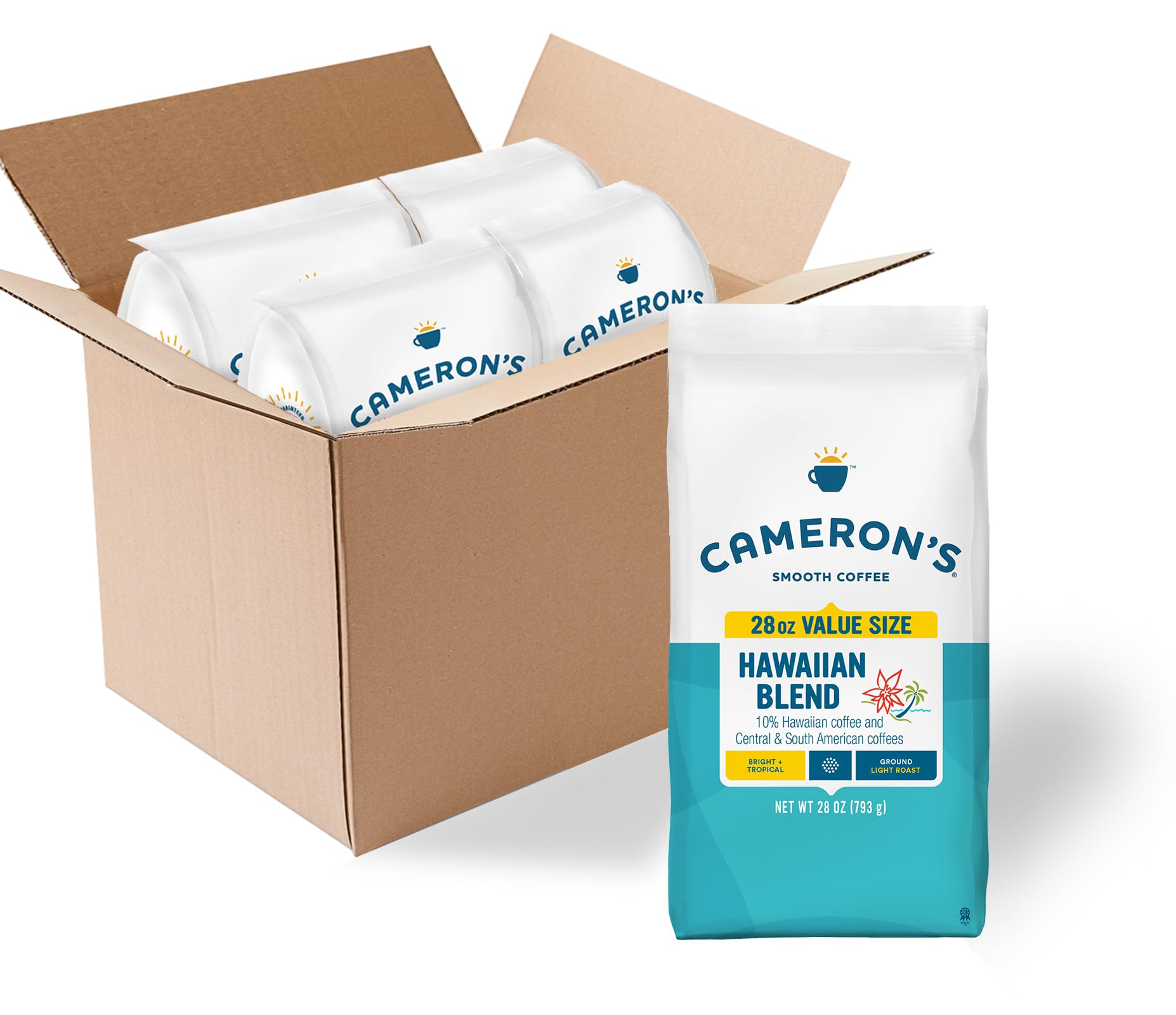 Cameron's Coffee Roasted Ground Coffee Bag, Breakfast Blend, 32 Ounce
