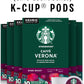 Starbucks K-Cup Coffee Pods, Dark Roast Coffee, French Roast for Keurig Brewers, 100% Arabica, 4 boxes (96 pods total)