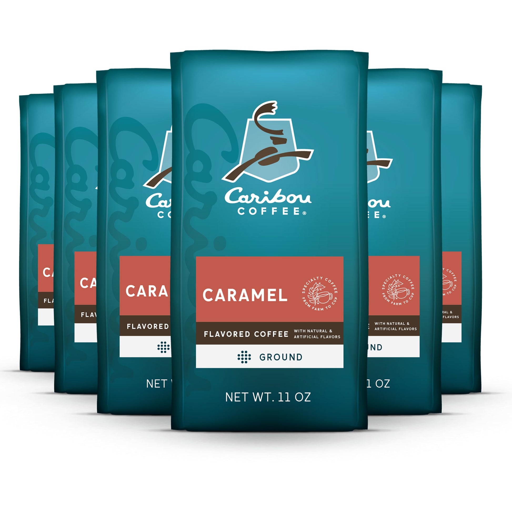 Caribou Coffee, Medium Roast Ground Coffee - Caribou Blend 20 Ounce Bag - Packaging May Vary