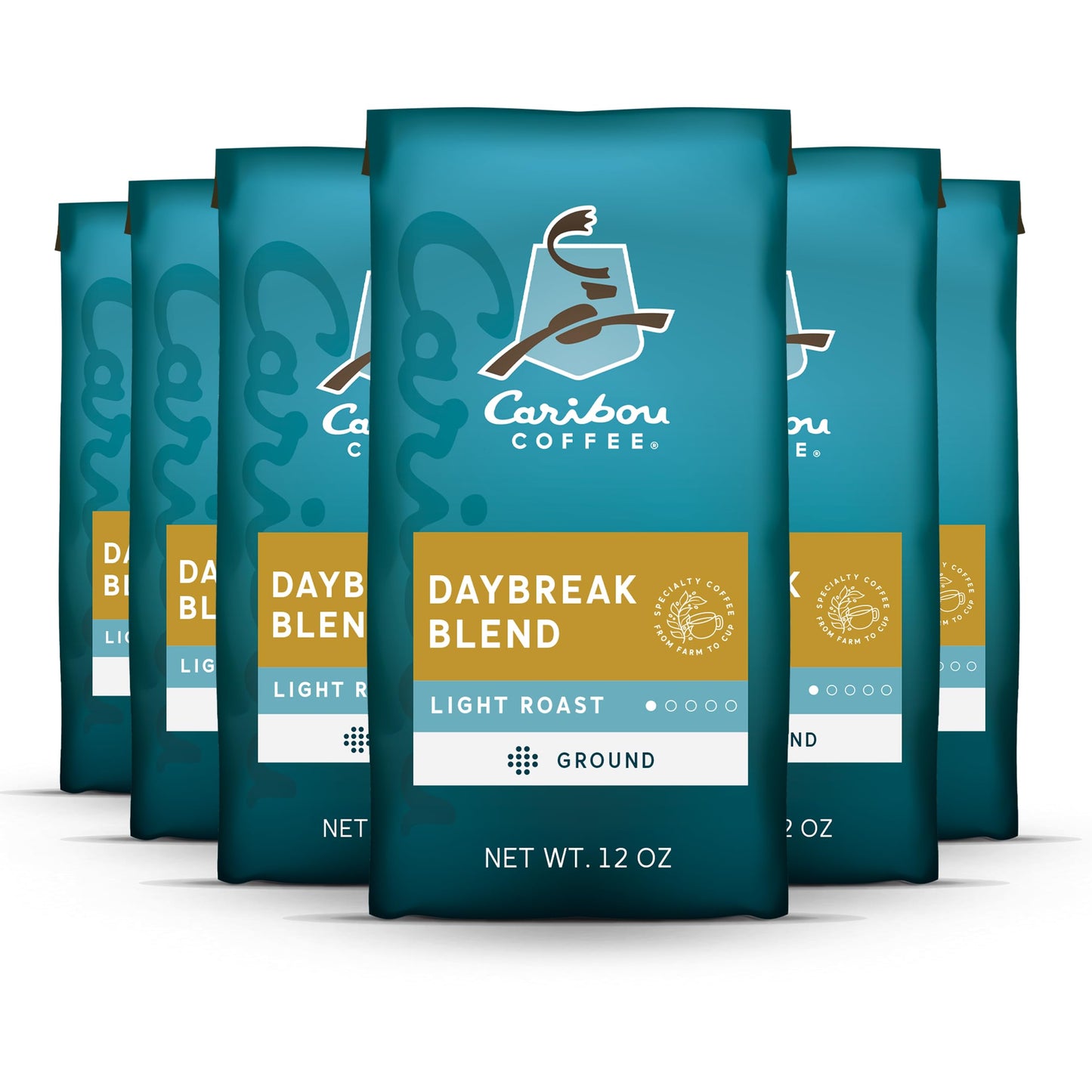 Caribou Coffee, Medium Roast Ground Coffee - Caribou Blend 20 Ounce Bag - Packaging May Vary
