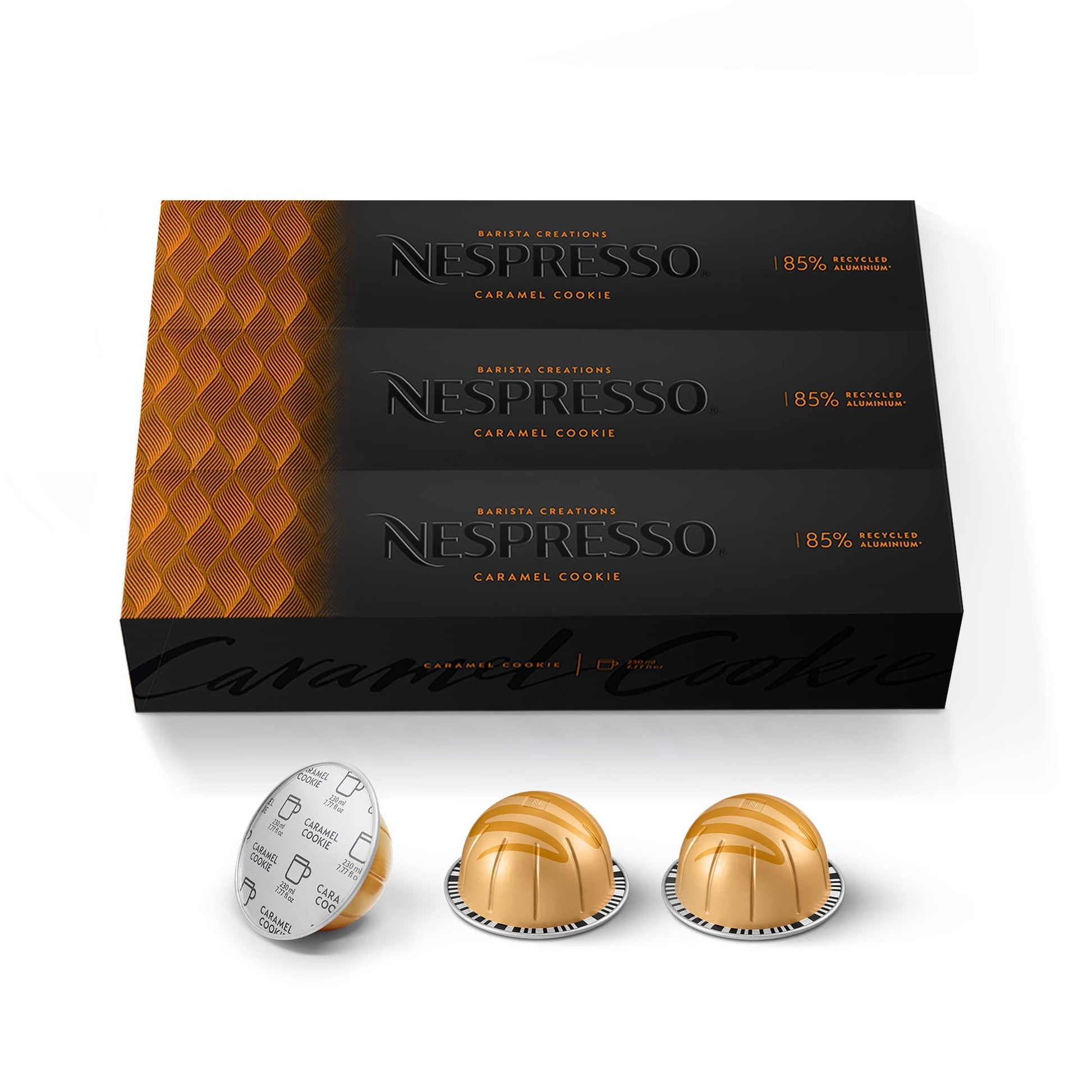 Nespresso Capsules Vertuo, Barista Flavored Pack, Medium Roast Coffee, 30 Count Coffee Pods, Brews 7.8oz.