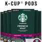 Starbucks K-Cup Coffee Pods, Dark Roast Coffee, French Roast for Keurig Brewers, 100% Arabica, 4 boxes (96 pods total)