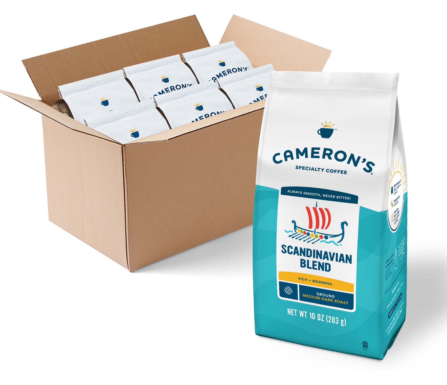 Cameron's Coffee Roasted Ground Coffee Bag, Breakfast Blend, 32 Ounce