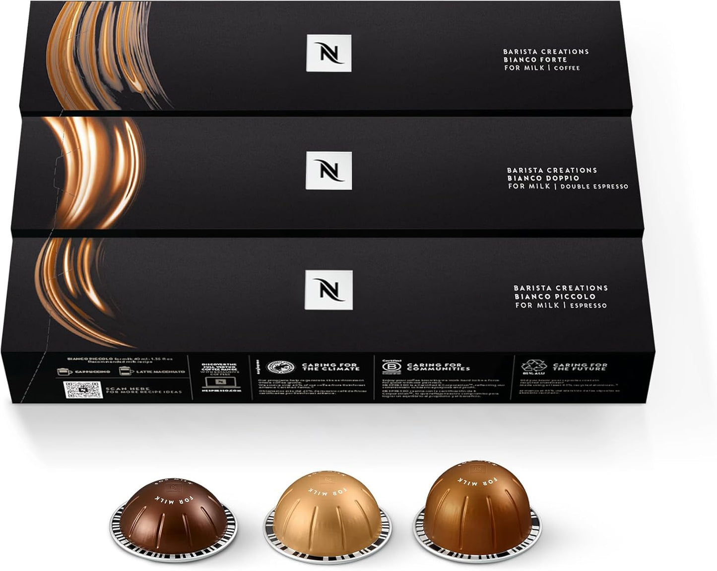 Nespresso Capsules Vertuo, Melozio, Medium Roast Coffee, 10 Count (Pack of 3) Coffee Pods, Brews 7.8oz.