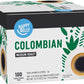Amazon Brand - Happy Belly Medium Roast Coffee Pods, Colombian, Compatible with Keurig 2.0 K-Cup Brewers, 100 Count