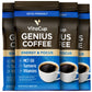 VitaCup Focus Mushroom Coffee Grounds, with Lions Mane, Chaga, B Vitamins, D3, Boost Focus, Immunity, Memory & Clarity, Medium Dark Roast, Bold & Smooth 100% Arabica Specialty, 10 Oz