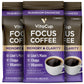VitaCup Focus Mushroom Coffee Grounds, with Lions Mane, Chaga, B Vitamins, D3, Boost Focus, Immunity, Memory & Clarity, Medium Dark Roast, Bold & Smooth 100% Arabica Specialty, 10 Oz