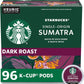 Starbucks K-Cup Coffee Pods, Dark Roast Coffee, French Roast for Keurig Brewers, 100% Arabica, 4 boxes (96 pods total)