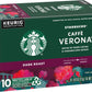 Starbucks K-Cup Coffee Pods, Dark Roast Coffee, French Roast for Keurig Brewers, 100% Arabica, 4 boxes (96 pods total)