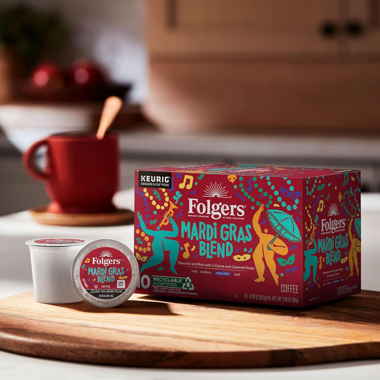 Folgers Classic Roast Medium Roast Coffee, 192 Keurig K-Cup Pods