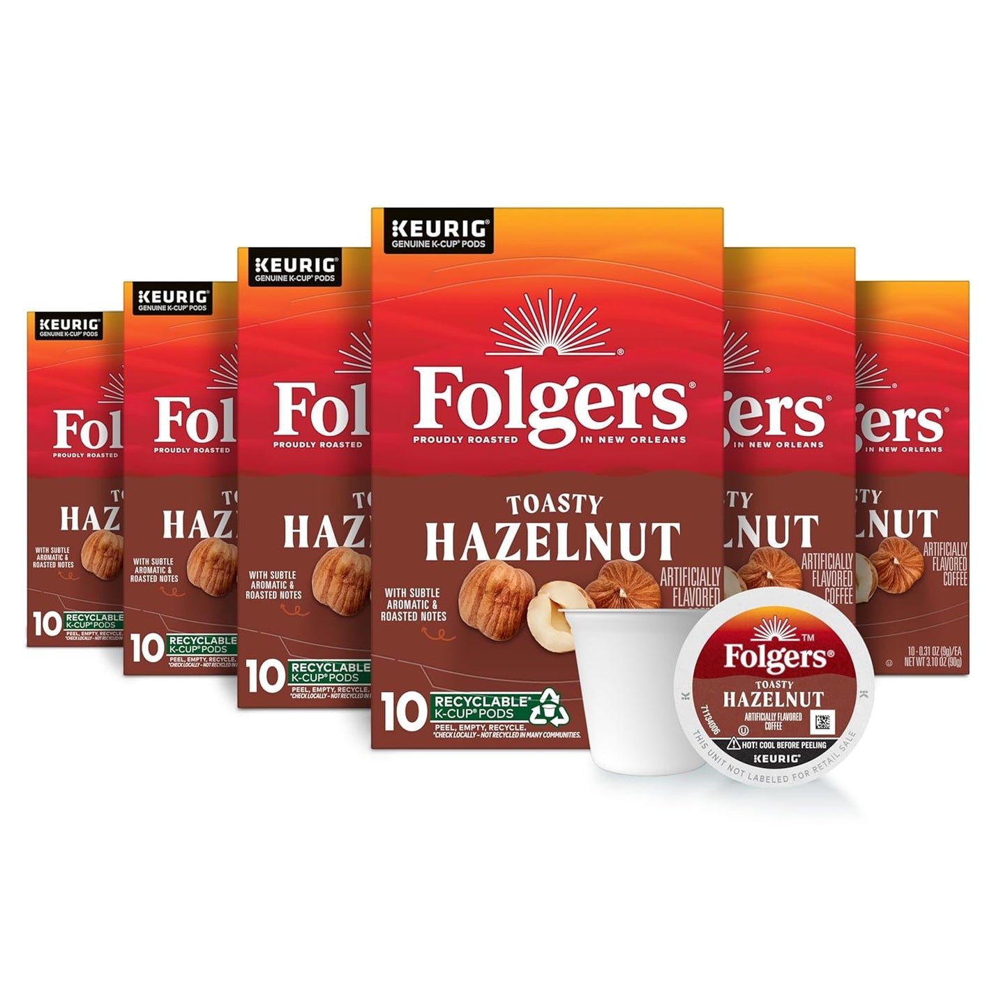 Folgers Classic Roast Medium Roast Coffee, 192 Keurig K-Cup Pods