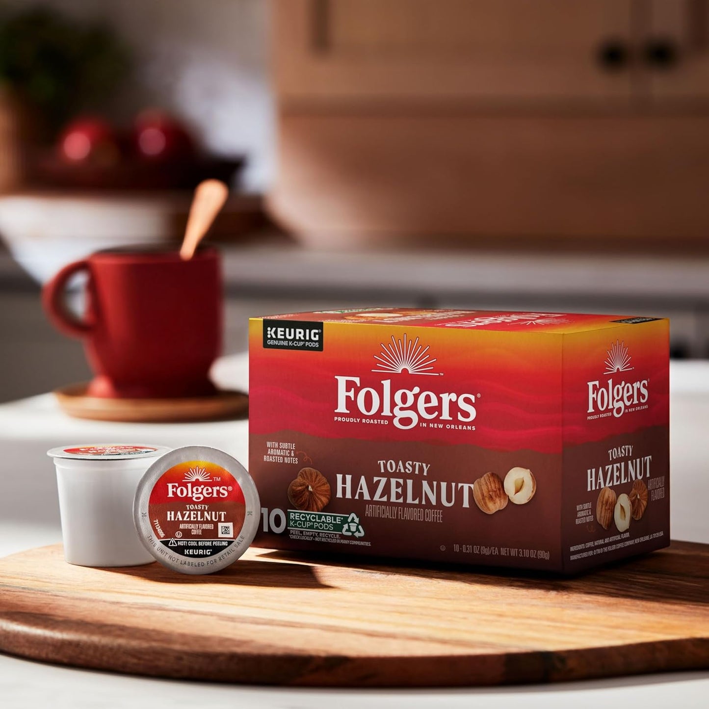 Folgers Classic Roast Medium Roast Coffee, 192 Keurig K-Cup Pods