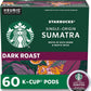 Starbucks K-Cup Coffee Pods, Dark Roast Coffee, French Roast for Keurig Brewers, 100% Arabica, 4 boxes (96 pods total)