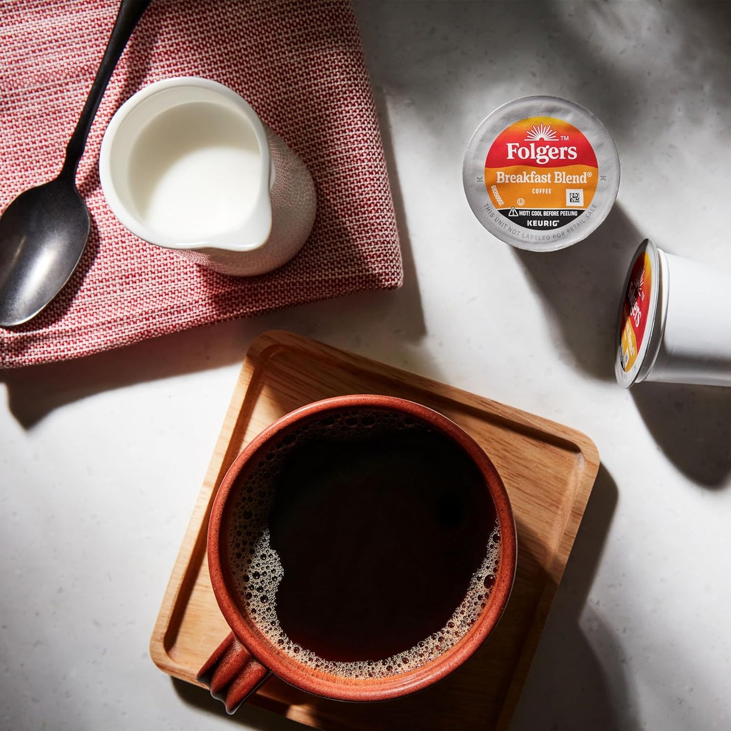 Folgers Classic Roast Medium Roast Coffee, 192 Keurig K-Cup Pods