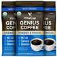 VitaCup Focus Mushroom Coffee Grounds, with Lions Mane, Chaga, B Vitamins, D3, Boost Focus, Immunity, Memory & Clarity, Medium Dark Roast, Bold & Smooth 100% Arabica Specialty, 10 Oz