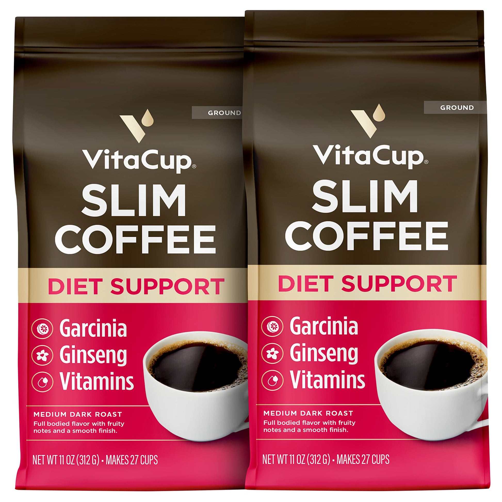 VitaCup Focus Mushroom Coffee Grounds, with Lions Mane, Chaga, B Vitamins, D3, Boost Focus, Immunity, Memory & Clarity, Medium Dark Roast, Bold & Smooth 100% Arabica Specialty, 10 Oz