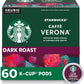 Starbucks K-Cup Coffee Pods, Dark Roast Coffee, French Roast for Keurig Brewers, 100% Arabica, 4 boxes (96 pods total)