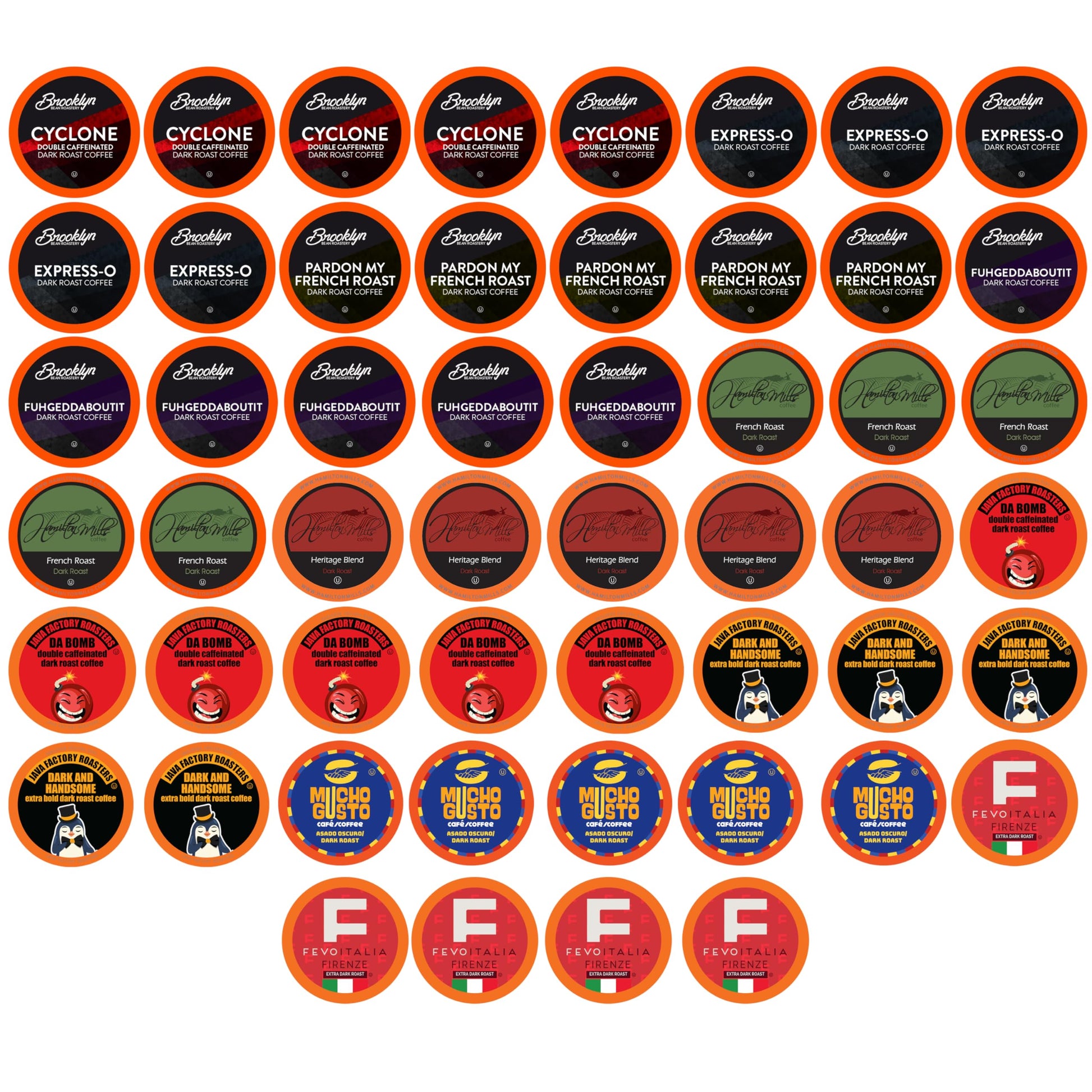Two Rivers Coffee Flavored Coffee Pods Compatible with Keurig K Cup Brewers, Assorted Variety Pack Flavored Coffee, 40 Count