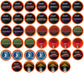 Two Rivers Coffee Flavored Coffee Pods Compatible with Keurig K Cup Brewers, Assorted Variety Pack Flavored Coffee, 40 Count