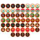 Two Rivers Coffee Flavored Coffee Pods Compatible with Keurig K Cup Brewers, Assorted Variety Pack Flavored Coffee, 40 Count