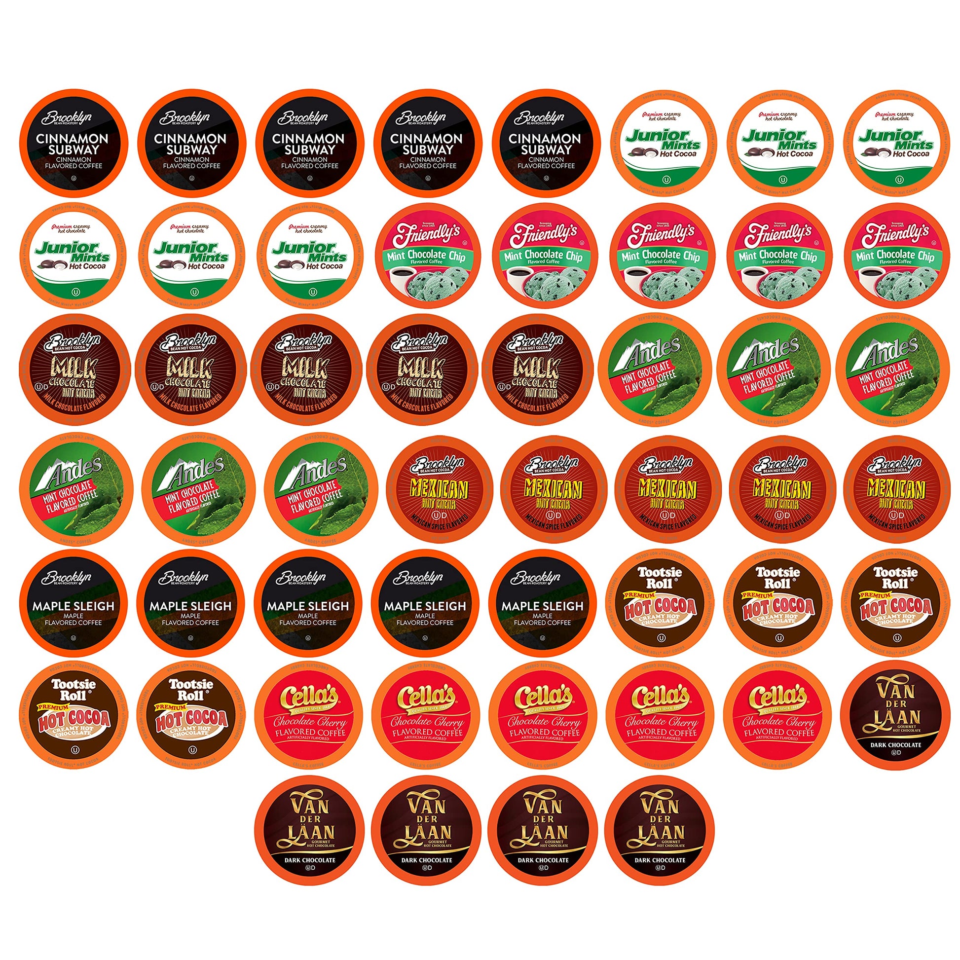 Two Rivers Coffee Flavored Coffee Pods Compatible with Keurig K Cup Brewers, Assorted Variety Pack Flavored Coffee, 40 Count