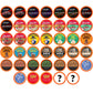Two Rivers Coffee Flavored Coffee Pods Compatible with Keurig K Cup Brewers, Assorted Variety Pack Flavored Coffee, 40 Count
