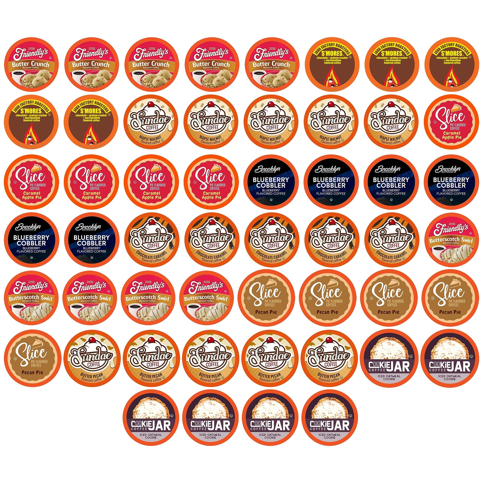 Two Rivers Coffee Flavored Coffee Pods Compatible with Keurig K Cup Brewers, Assorted Variety Pack Flavored Coffee, 40 Count