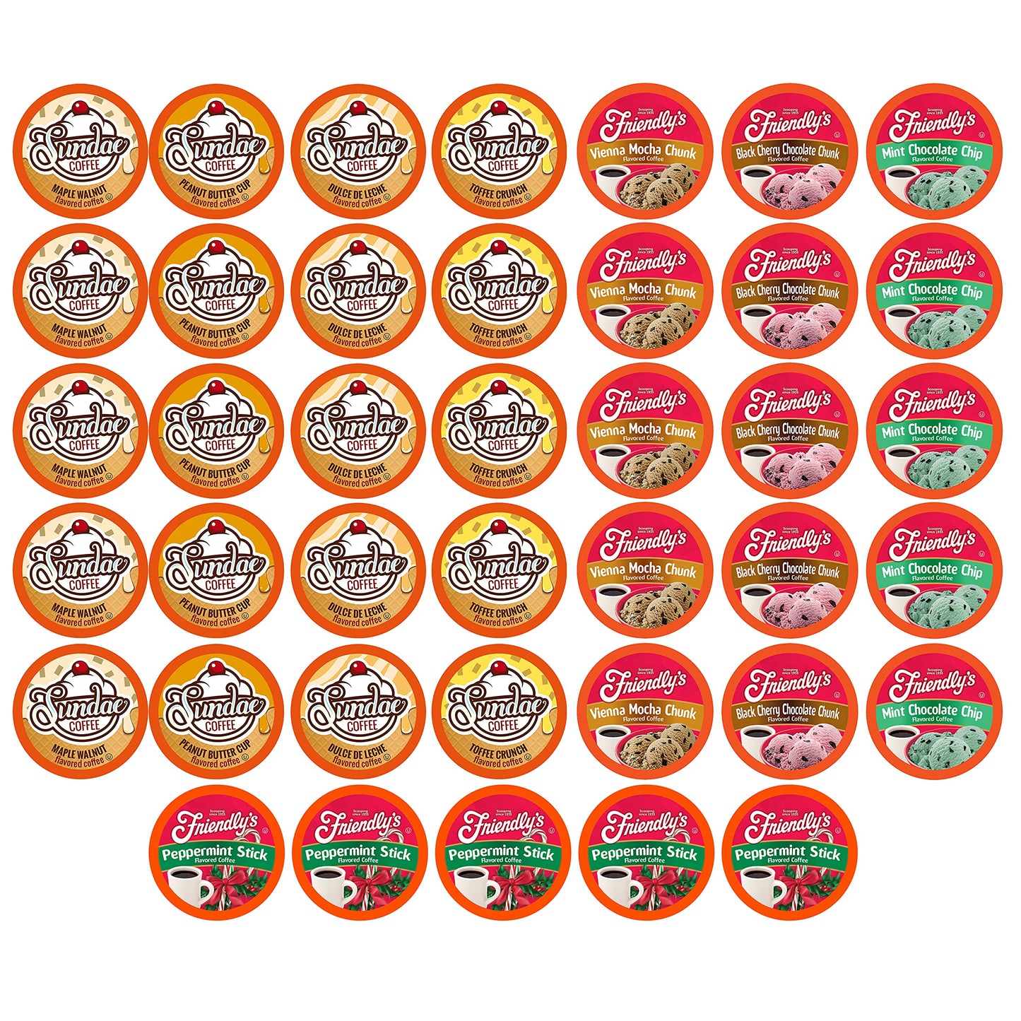 Two Rivers Coffee Flavored Coffee Pods Compatible with Keurig K Cup Brewers, Assorted Variety Pack Flavored Coffee, 40 Count